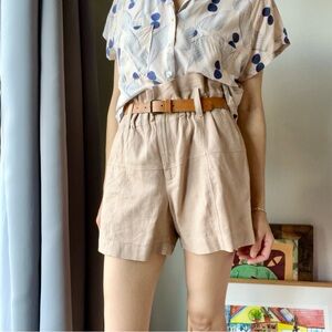 G. LABEL by Goop paper bag waist shorts